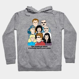 1980'S BAR SITCOM - CHEERS FAN ART!! Hoodie